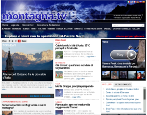 La nuova home page di Montagna.TV